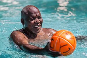 A man in the water photo