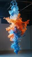 A large sculpture of smoke floating in the air photo
