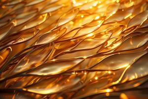 Golden liquid abstract background photo