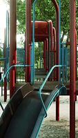 concept to avoid public playgrounds by kids during the Covid-19 video