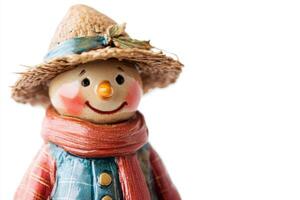 Charming Autumn Scarecrow Figurine photo