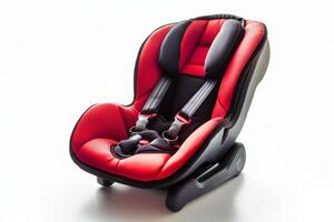 Stylish Red Baby Car Seat for Safe Travel photo