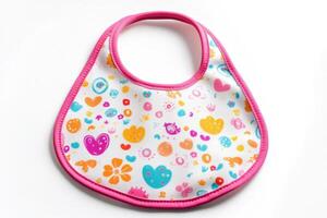 Adorable Baby Bib with Colorful Design photo
