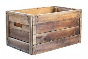 Rustic Wooden Crate for Storage or Display photo