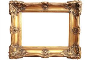 Ornate Gold Picture Frame - Exquisite Decorative Design photo