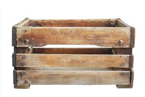 Vintage Wooden Crate - Rustic Storage Box photo