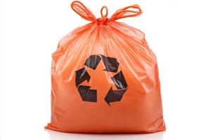 Recyclable Orange Garbage Bag photo