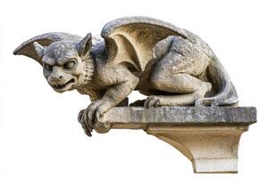 Intricate Stone Gargoyle Ornament photo