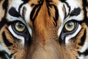 Intense Tiger Eyes - A Stunning Closeup photo