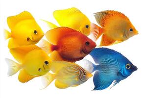 Vibrant Colorful Fish in an Underwater Scene photo