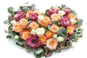 Heart Shaped Rose Bouquet - A Romantic Floral Gift photo