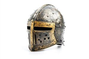 Antique Medieval Knight Helmet photo