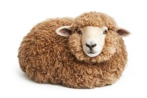 Fluffy Sheep Portrait photo