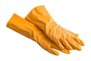Bright Orange Protective Work Gloves photo