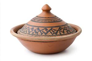 Traditional Moroccan Clay Cooking Pot photo