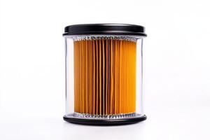 Clear Transparent Oil Filter with Black Cap photo