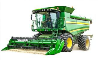 Green Combine Harvester - Powerful Agricultural Machine photo