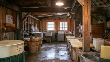 Traditional Cheese Factory Interior photo