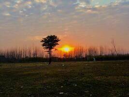 Sunset in pakistan photo