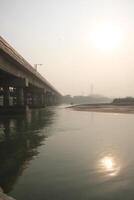 a bridge on a river photo
