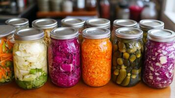 Assorted Homemade Preserved Vegetables photo