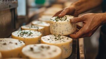Artisan Cheese Production. Freshly Made Dairy Delights photo
