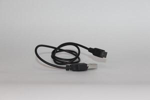 A usb cable connected to a computer photo