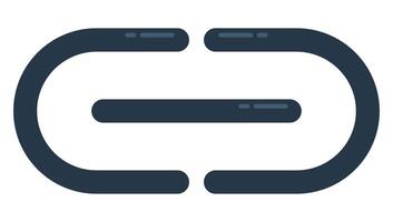Link icon button isolated on white background. vector