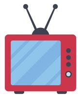 Retro Style TV flat icon isolated on white background. vector