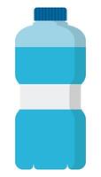 Water bottle flat icon isolated on white background. vector