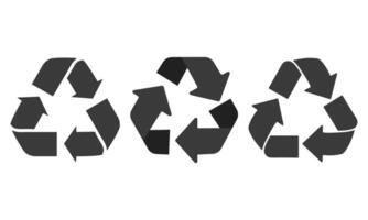 Sign of recycling isolated on white background. vector