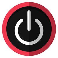 Power button icon isolated on white background. vector