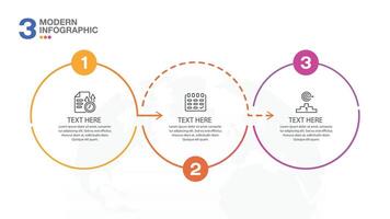 Infographic 3 options or steps. vector