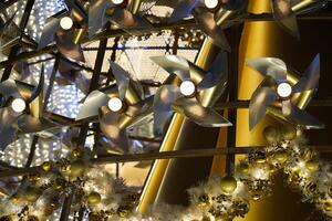 a large display of Xams decorations photo
