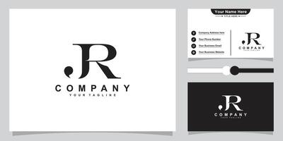 Initial JR, RJ Alphabets Letters Logo Monogram vector
