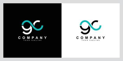 Initial GC, CG Alphabets Letters Logo Monogram vector