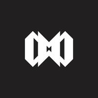 abstract building simple dimensional letter m logo vector