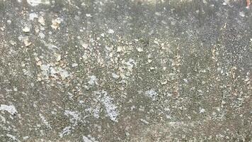 Detailed close-up view of a weathered wall surface with natural erosion patterns and textured formations. photo