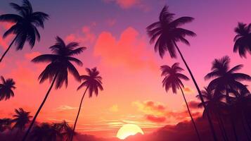 gradient pink orange background photo