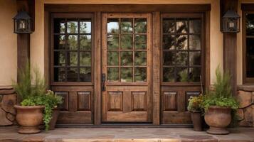 old front door with windows photo