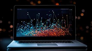 correlation graph data screen photo