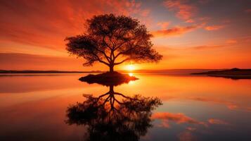 calm orange template photo
