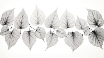 symmetrical line drawing leaves photo