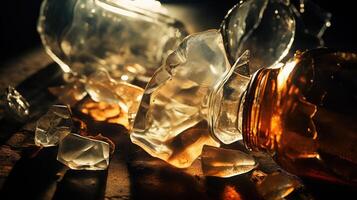 shards broken bottles photo