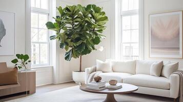 indoor fiddle leaf fig tree photo