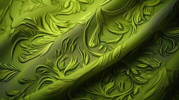 intricate lime green pattern photo