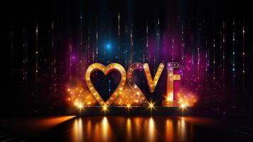 love gold background abstract photo