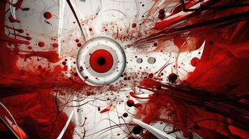 shapes red and white abstract photo