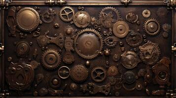 gears steampunk texture photo