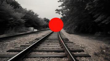 invalidation red circle line through photo